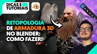 Retopologia de armadura 3D no Blender: como fazer! | Aula aberta com JP Lacerda