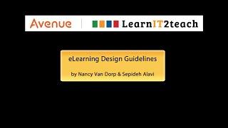 eLearning Design Guidelines