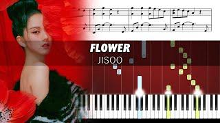 JISOO - ‘꽃(FLOWER)’ - Piano Tutorial with Sheet Music