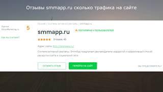 Отзывы smmapp.ru сколько трафика на сайте