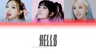 TWICE - HELLO ( NAYEON, MOMO, CHAEYOUNG ) | COLOR CODED LYRICS, ПЕРЕВОД НА РУССКИЙ |