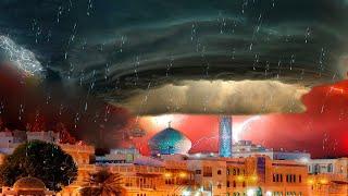 The sky unleashed its wrath on Oman! Severe storm and hail