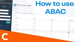 How to use ABAC in CDP