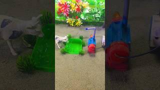 mini tractor mini cow mini head pump mini cartoon #shorts #shortvideo
