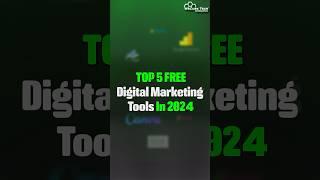 Top 5 FREE Digital Marketing Tools For 2024 #shorts