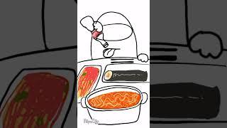 어몽어스 먹방 among us mukbang #shorts