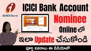 ICICI Bank Account Nominee Update Through Online | How To Add Nominee in ICICI Bank Account Telugu