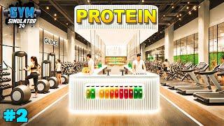 I OPENED THE MOST EPIC PROTEIN SHOP IN GYM | GYM SIMULATOR 24 GAMEPLAY #2