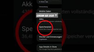 POV: Genshin Impact MOBILE file size in 2023  #shorts