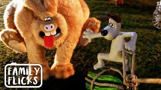 Gromit's Rabbit Bait Race | Wallace & Gromit: The Curse of the Were-Rabbit (2005) | Family Flicks