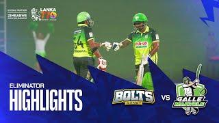 Lanka T10 Super League 2024 I Eliminator Highlights I Galle Marvels vs Kandy Bolts