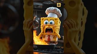 Spongebob team Bad Kitchen Experience #scary #shorts #spongebob