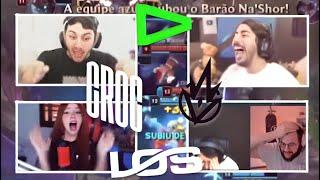 STREAMERS REAGEM ao ROUBO de BARÃO do CROC CONTRA a LOS no CBLOL