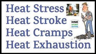 Heat Stress || Heat Stroke || Heat Cramps || Heat Exhaustions || HSE STUDY GUIDE