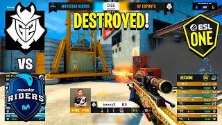 DESTROYED! - G2 vs Movistar Riders - ESL One MAJOR: Road to Rio - BEST MOMENTS | CSGO