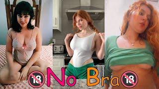 Hot No Bra TIKTOK Challenge#nobra