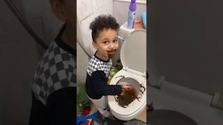 FAKE POOP PRANK ON MY SON  - #shorts