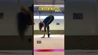 Gymnastics warm up / gymnastics exercises / Lera the gymnast #gymnast #shorts #stretching