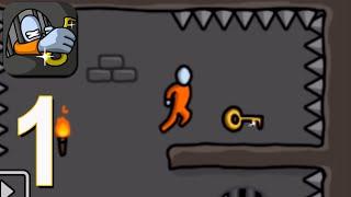 One Level: Stickman Jailbreak - Gameplay Walkthrough part 1 - lvl 1 -20(iOS, Android)