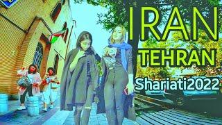 IRAN TEHRAN Shariati Street-Evening-4k-HDR-walking tuor tehran-Julay 2022-teme▶️-22min