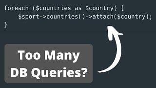 Laravel BelongsToMany: Multi-Attach - Avoid Extra DB Queries