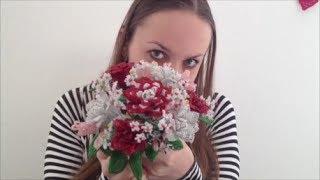 РОЗА из БИСЕРА. TUTORIAL: Rose out of beads. Часть 1/2. БИСЕРОПЛЕТЕНИЕ для НАЧИНАЮЩИХ