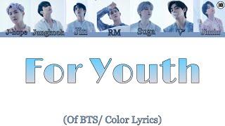 For Youth - BTS | Rus sub / Eng sub | перевод на русский | ,,Proof’’ | Color Lyrics