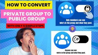 How to Change Facebook Group from Private to Public?|Private to Public Group Facebook(Newest 2024)