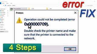 Share Printer Problem | Operation could not be completed error 0x00000709