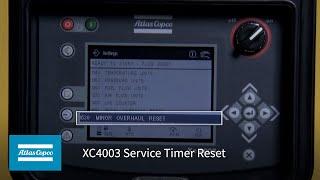 Atlas Copco XC4003 Service Timer Reset | Atlas Copco Power Technique USA