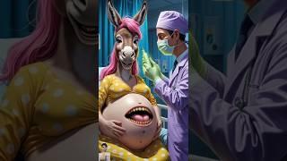 ️ Evolution of Baby : Pragnent horse on hospital with Dr Funny studio  #cat #cute #love #short