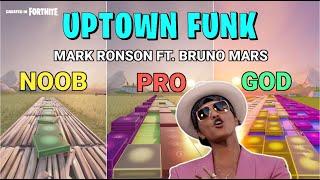 Bruno Mars - Uptown Funk - Noob vs Pro vs God (Fortnite Music Blocks)