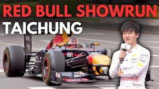 F1’s Yuki Tsunoda tears through Taichung during Red Bull Showrun