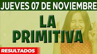 Resultado del sorteo Primitiva del Jueves 7 de Noviembre del 2024.