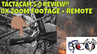 TACTACAM 5.0 REVIEW- With 8X Zoom and 5.0 Remote