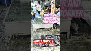 Small Market for worker  #cute #market #vegetables #fish #shortvideo #shorts
