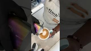 POV: Pouring the Perfect Heart in Your Latte ️ #latteart