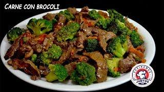 Como hacer carne con brocoli. Comida China