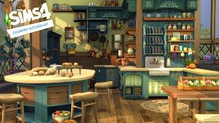 A Country Kitchen Kit Themed Cluttered Room | The Sims 4 Stop Motion Speed Build | No CC