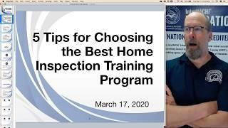 5 Tips for Choosing the Best Home Inspection Training Program