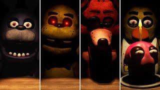 FNAF 1 but in the Salvage Minigame - All Jumpscares