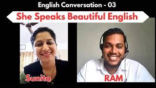 She speaks beautiful English| English Conversation | RAM