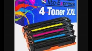 4 Toner Patronen XL PlatinumSerie fr HP CB540A CB541A CB542A CB543A 125A Color LaserJet CP 1215 HP