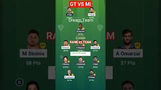 GT vs MI dream11 team prediction | GT vs MI dream11 team | GT vs MI | #tranding #ipl2025 #shorts