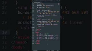 ANIMATED RINGS | html&css | #shorts #website #webdesign #viralvideo #trending #code #viral #html