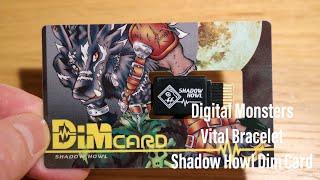 Digital Monster Vital Bracelet Shadow Howl Dim Card