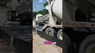 Cement Truck Dreams: Concrete Pouring & Road Building! #concretework #trucking ##construction #viral