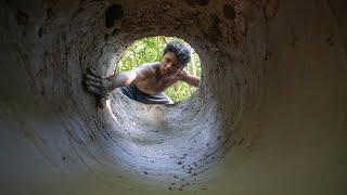 How I Built The Most Mysterious Undergrund Tunnel Slide Swimming Pool House, JungleSurvivalBuilding