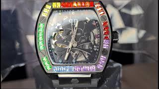 Philipp Plein Skeleton Rainbow Watch Automatic Edition #rich #watch #luxury #shorts #fat_cat_money