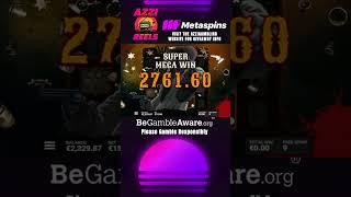 MEGA WIN HIGH STAKES DUELS #slots #slotbonus #onlineslots #ad #shorts #bigwin